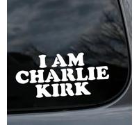 Pegatinas I AM Charlie Kirk, We are Charlie Kirk True American Hero Car Bumper Stickers Decals, Silenced But Not Forgotten Fly High in Loving Memory Charlie Turning Point USA Truck Sticker