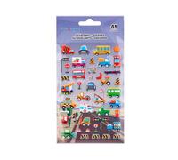 Pegatinas imaginovo kids coches con relieve 190x105 mm en blister.