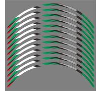 Pegatinas Impermeables Llantas Motocicleta, Accesorios Llantas para CBR1100XX Super Blackbird CBR 1100 XX 1100XX(17-17inch Green)