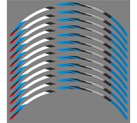 Pegatinas Impermeables Llantas Motocicleta, Accesorios Llantas para CBR1100XX Super Blackbird CBR 1100 XX 1100XX(17-17inch Blue)