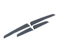 Pegatinas Interior Coche Moldura Panel Puerta Acero Negro Carbono Decoración Embellecedora, Accesorios Interiores para Coche 4 Uds. para para A3 8Y 2020 2021 2022 2023 Cubierta Panelajuste