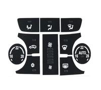Pegatinas Interior Coche para Opel para Mokka 2013-2015 Accesorios De Coche Botón De Control A/C Botón De Radio Reparación Calcomanías Pegatina Decorativa Interior del Coche Marco(Automatic AC 10pcs)