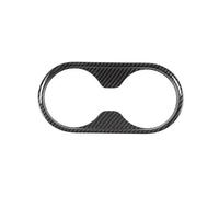 Pegatinas Interior Pegatina Para Panel Control Central Fibra Carbono ABS Para Ford Para Ranger Para Wildtrak 2015-2021 Para Portavasos Agua(A)