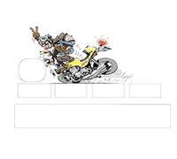 Pegatinas Joe Bar Team para personalizar tu tarjeta azul según la necesidad del momento.