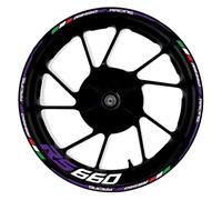 Pegatinas Kit Adhesivo para Llanta De Motocicleta para Aprilia RS660 RS 660 17 Pulgadas, Reflectante, Resistente Al Agua Calcomanías Reflectantes Llantas(Color 7)