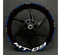 Pegatinas Kit Adhesivo para Llanta De Motocicleta para Yamaha MT-09 MT09 MT 09, Cinta Reflectante, Pegatinas Decorativas para Y Buje Calcomanías Reflectantes Llantas(Color 8)