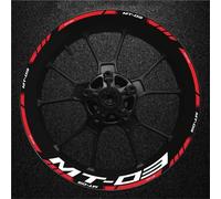 Pegatinas Kit Adhesivos para Llantas De Motocicleta para Yamaha MT-03 MT03 MT 03: Reflectantes para, Juego Cintas Adhesivas Calcomanías Reflectantes Llantas(Color 1)