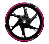 Pegatinas Kit Adhesivos Reflectantes para Llantas De Motocicleta para CFMOTO 150NK, 250SR, 300NK, 300SS/SR, 400NK, 400GT, 650NK, 650GT Y 650MT Calcomanías Reflectantes Llantas(Color 4)