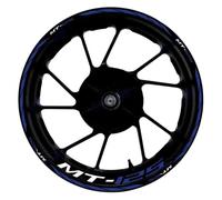 Pegatinas Kit Pegatinas para Llantas De Motocicleta para Yamaha MT-125 MT125 MT 125 17 Pulgadas, Resistentes Al Agua, Reflectantes, para Ruedas Calcomanías Reflectantes Llantas(Color 1)