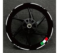 Pegatinas Kit Pegatinas Reflectantes para Ruedas De Motocicleta para Ducati Monster 1200 1098 821 Kit Calcomanías para Buje Llanta Impermeables Calcomanías Reflectantes Llantas(Color 15)