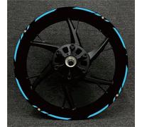 Pegatinas Kit Pegatinas Reflectantes para Ruedas De Motocicleta para Ducati Monster 1200 1098 821 Kit Calcomanías para Buje Llanta Impermeables Calcomanías Reflectantes Llantas(Color 12)