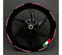 Pegatinas Kit Pegatinas Reflectantes para Ruedas De Motocicleta para Ducati Monster 1200 1098 821 Kit Calcomanías para Buje Llanta Impermeables Calcomanías Reflectantes Llantas(Color 17)