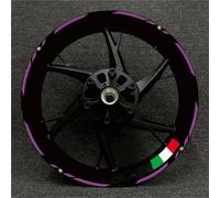 Pegatinas Kit Pegatinas Reflectantes para Ruedas De Motocicleta para Ducati Monster 1200 1098 821 Kit Calcomanías para Buje Llanta Impermeables Calcomanías Reflectantes Llantas(Color 28)