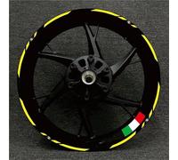 Pegatinas Kit Pegatinas Reflectantes para Ruedas De Motocicleta para Ducati Monster 1200 1098 821 Kit Calcomanías para Buje Llanta Impermeables Calcomanías Reflectantes Llantas(Color 19)