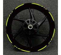 Pegatinas Kit Pegatinas Reflectantes para Ruedas De Motocicleta para Ducati Monster 1200 1098 821 Kit Calcomanías para Buje Llanta Impermeables Calcomanías Reflectantes Llantas(Color 7)