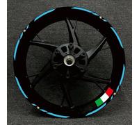 Pegatinas Kit Pegatinas Reflectantes para Ruedas De Motocicleta para Ducati Monster 1200 1098 821 Kit Calcomanías para Buje Llanta Impermeables Calcomanías Reflectantes Llantas(Color 26)