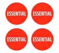 Pegatinas laminadas de 100 mm, 4 unidades, extra duraderas para trabajos jurídicos