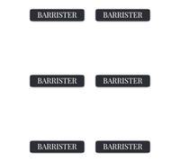 Pegatinas laminadas de 50 mm, 6 unidades, para bufete de abogados, portátiles, puertas