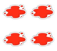 Pegatinas laminadas de 75 mm, 4 unidades, para abogados de defensa criminal, oficina jurásica, crime