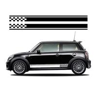 Pegatinas Laterales de Coche, diseño de Rayas, Vinilo para carrocería, para Mini Cooper S One JCW F56 F55 F60 R56 R60 R61 R56 F54, decoración de Carreras.