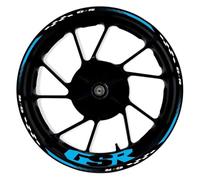 Pegatinas Llantas Moto Adhesivo Reflectante para Llanta De Motocicleta para Suzuki GSR400 GSR600 GSR750 GSR 400 600 750 17 Pulgadas Ruedas Calcomanías Kit