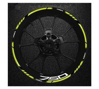 Pegatinas Llantas Moto Adhesivos para Llantas De 17 Pulgadas para Motocicleta para Kawasaki para Z750. Juego Completo De Adhesivos para Llantas. Adhesivos Llantas(Color 8)
