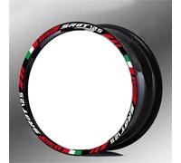 Pegatinas Llantas Moto Adhesivos Reflectantes para Llantas Motocicleta para Aprilia SRGT125 SRGT SR GT 125 14 Pulgadas. Incluye Cinta Adhesiva Decorativa Ruedas Calcomanías Kit