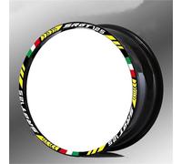Pegatinas Llantas Moto Adhesivos Reflectantes para Llantas Motocicleta para Aprilia SRGT125 SRGT SR GT 125 14 Pulgadas. Incluye Cinta Adhesiva Decorativa Ruedas Calcomanías Kit