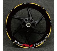 Pegatinas Llantas Moto Calcomanía Reflectante para Rueda De Motocicleta para Yamaha YZFR1 YZF-R1 YZF R1 Kit Pegatinas para Buje Y Protector Llanta Ruedas Calcomanías Kit