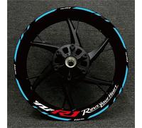 Pegatinas Llantas Moto Calcomanía Reflectante para Rueda De Motocicleta para Yamaha YZFR1 YZF-R1 YZF R1 Kit Pegatinas para Buje Y Protector Llanta Ruedas Calcomanías Kit