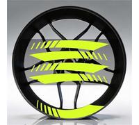 Pegatinas Llantas Moto para Ducati Pegatina Reflectante para Rueda De Motocicleta 17 Pulgadas Llanta con Rayas Dentro La Calcomanía del Cubo(Fluorescent A3)