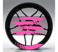 Pegatinas Llantas Moto para Ducati Pegatina Reflectante para Rueda De Motocicleta 17 Pulgadas Llanta con Rayas Dentro La Calcomanía del Cubo(Pink A2)