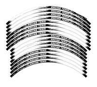Pegatinas Llantas Moto para KX 250 450 500 125 250X 450X KX250F KX450F Pegatina Reflectante para Rueda De Motocicleta Llanta Cinta Rayas Cubo(21inche and 19incheE)