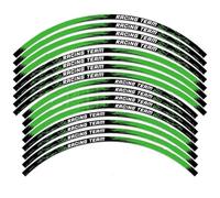 Pegatinas Llantas Moto para KX 250 450 500 125 250X 450X KX250F KX450F Pegatina Reflectante para Rueda De Motocicleta Llanta Cinta Rayas Cubo(21inche and 19incheA)