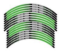 Pegatinas Llantas Moto para KX 250 450 500 125 250X 450X KX250F KX450F Pegatina Reflectante para Rueda De Motocicleta Llanta Cinta Rayas Cubo(21inche and 19incheB)