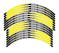 Pegatinas Llantas Moto para KX 250 450 500 125 250X 450X KX250F KX450F Pegatina Reflectante para Rueda De Motocicleta Llanta Cinta Rayas Cubo(21inche and 19incheD)
