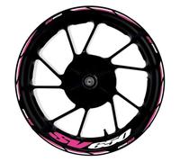 Pegatinas Llantas Moto Pegatinas para Llantas De Motocicleta para Suzuki SV650 SV 650 17 Pulgadas, Juego Reflectantes Impermeables para Buje Ruedas Calcomanías Kit