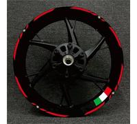 Pegatinas Llantas Moto Pegatinas Reflectantes para Ruedas De Motocicleta para Ducati Monster 1200 1098 821 Kit Calcomanías para Buje Llanta Impermeables Agua llanta Calcomanía(Color 16)