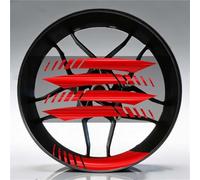 Pegatinas Llantas para BMW Pegatina Reflectante para Rueda Motocicleta 17 Pulgadas Llanta con Rayas Dentro De La Calcomanía del Cubo(Red A7)