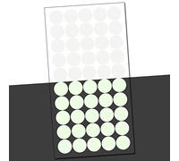 Pegatinas luminosas con puntos de círculos o X en el juego de pegatinas fosforescentes para pared (k008) círculos