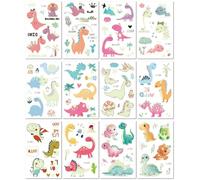 Pegatinas Luminosas Para Tatuajes De Dinosaurios, Respetuosas Con El Medio Ambiente, Bonitas Pegatinas Luminosas Para Tatuajes De Dibujos Animados Para Niños. A:120 * 75mm A0045