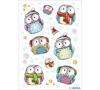 Pegatinas magic buhos navidad