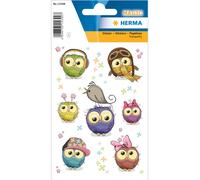 HERMA pegatinas MAGIC búhos Niños Trans Puffy