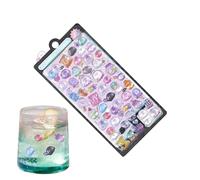 Pegatinas mini lindas | Pequeños adhesivos divertidos fuertes, pegatinas decorativas 3D en relieve mini lindas - Para carcasa de teléfono scrapbooking cuadernos diarios tarjetas agendas embalaje clase