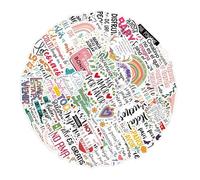 Pegatinas motivacionales españolas - 55 piezas autoadhesivas de 4-6 cm, etiquetas de recompensa con citas, juego de expresión de positividad, perfecto para decoración de equipo de viaje