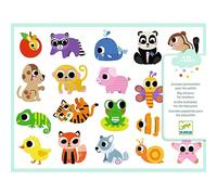 DJECO Bebés de animales Pegatinas Globos UNISEX-INFANTIL, multicolor (39084)