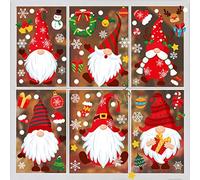 Pegatinas Navidad Ventanas Doble Cara Xmas Calcomanías Para Snowflakes Santa Reno Nuevo Año Pegatina Decorativas Arbol Reutilizables Decoración Pegatinas Navidad Ventanas