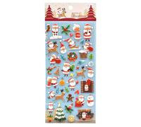 Pegatinas navideñas 3D lindas, pegatinas de bricolaje para decoración navideña, pegatinas 3D para teléfono móvil, cuaderno, diario, portátil, niños y adultos, regalo de, relleno de calcetín