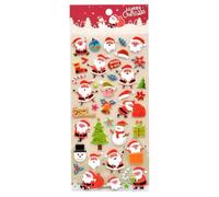 Pegatinas navideñas 3D lindas - Pegatinas DIY Decoraciones de Navidad | Pegatinas para teléfono móvil 3D - Para funda del teléfono móvil, cuaderno, diario, portátil, niños y adultos, regalo de fiesta