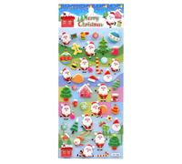 Pegatinas navideñas 3D - Pegatinas decorativas de temporada, pegatinas en relieve, pegatinas decorativas duraderas de Navidad, juego de alta calidad | para niños y adultos, teléfono móvil, cuaderno